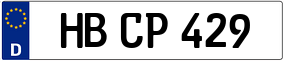 Trailer License Plate